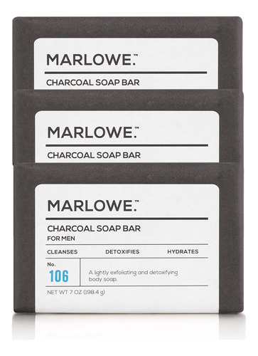 Marlowe. Barra De Jabn Facial Y Corporal De Carbn No. 106 (7