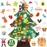 Árbol De Navidad De Fieltro Diy Niños De 3.26 Pies 33...