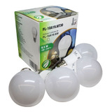 4 Focos Led Ahorradores Illux E27 9.5w/ 60w Luz Cálida 3000k Color De La Luz Blanco Cálido