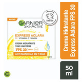 Crema Hidratante Garnier Skin Active Express Aclara Fps 30 Tipo De Piel Todo Tipo De Piel