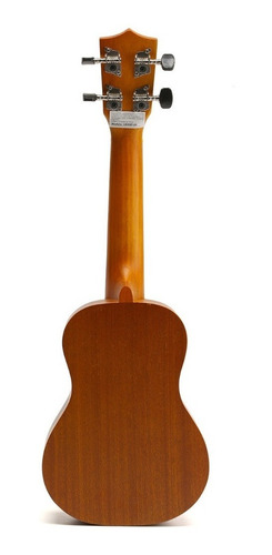 Ukelele De Madera Soprano Profesional Con Funda Y Manual
