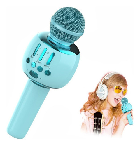 Micrófono De Karaoke Para Niños Inalámbrico Bluetooth Bocina