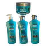 Kit Bellissima Para Rizo Y Rulos Shampoo Acond Mascara Crema