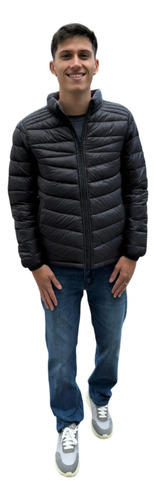 Campera Hombre Abrigo Inflable Reversible