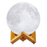 Lampara De Luna, Logrotate Impresion 3d Luz Lunar, Moon Lam