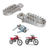 Pedaleira 4win Crf 230 Crf 250f Inox Pinos E Molas Tornado