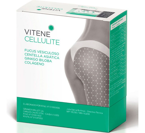 Vitene Cellulite Flacidez Anti Celulitis Glúteos 30 Caps