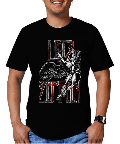 Playera Led Zeppelin Diseño 14 Grupos Musicales Beloma