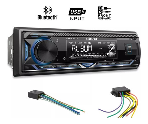 Autoestereo Amplificado 300w Con Usb Sd Auxiliar Y Bluetooth