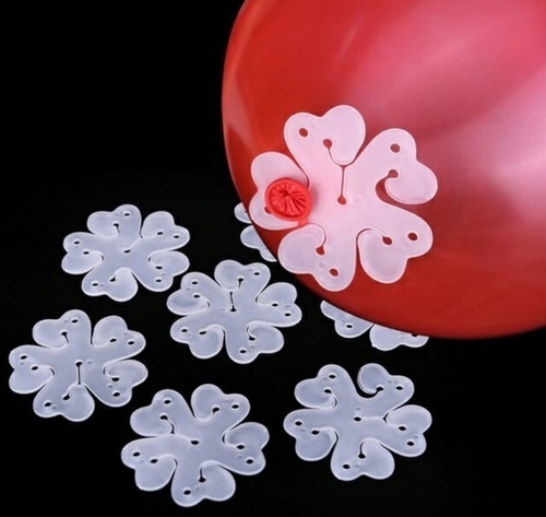 6 X Base Clip Molde Plástico Para Hacer  Flores De Globos