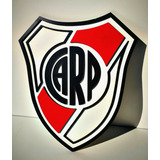 Cuadro River Plate Relieve Gigante 3d Logo Escudo Futbol