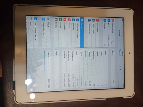 iPad Apple 2ªgen A1395 9.716gb Cgbnet(usada,no Hago Envios)b