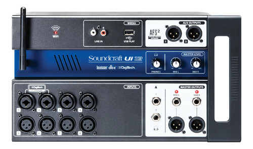 Consola Mixer Digital Soundcraft Ui-12 12 Entradas Cuo