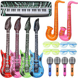 ~? Instrumento Musical Balones Guitarra Inflable 70s 80s 90s