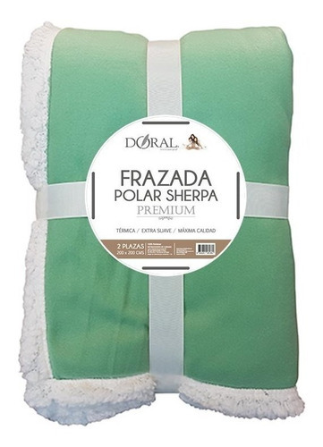 Frazada Polar Sherpa Premium 2.0 Plazas, Doral