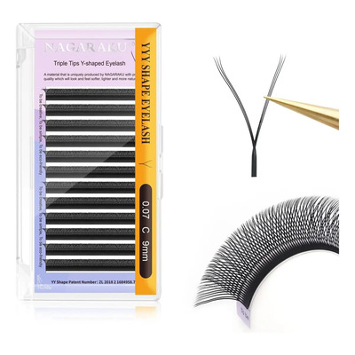 Extensiones de Pestañas Nagaraku Triple Y de Mink Sintético D de 13mm | Envío gratis