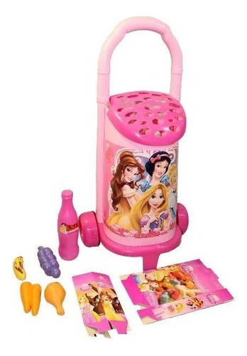 Changuito De Compras Princesas Disney Con Accesorios 179 Color Rosa