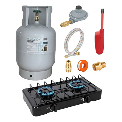 Tanque Lp Vacío 9kg Kit Parrilleros Parrillas Gas Accesorios | Envío gratis