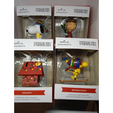 Esferas Decorativas Hallmark Snoopy Peanuts Set De 4 Figuras