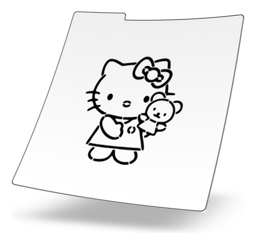 Stencil Reusable Galletas- Hello Kitty Osito