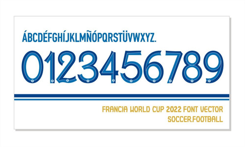 Tipografía Francia Font Vector 2022 Archivo Ttf, Eps