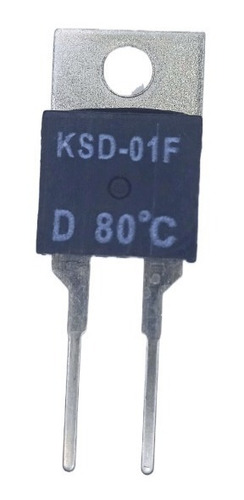 Termostato Sensor De Temp Ksd-01f 80°c  1.5a  Normal Cerrado