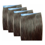 Mega Hair Fita Adesiva Invisivel Liso Natural  40cm-kit 150g