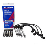 Kit Cables + Bujías Acdelco Spin Corsa Prisma 1.4