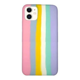 Capinha Para iPhone 11 Arco-iris Orgulho Capa Case Aveludada