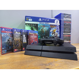 Playstation 4 500gb Fat Bivolt Sony Ps4 + Nota Fiscal E Garantia