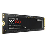 Unidad De Estado Sólido Samsung 990 Pro Pci-e 4.0 Nvme - 1tb Color Negro