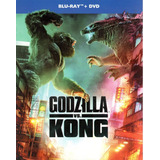 Godzilla Vs Kong 2021 Millie Bobby Pelicula Blu-ray + Dvd
