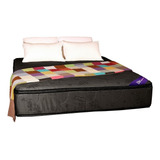 Colchon King Size Espuma Alta Densidad 2 X 180 Doble Pillow Bordó