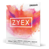 D'addario Zyex - Juego De Cuerdas Para Viola, Escala Media, 