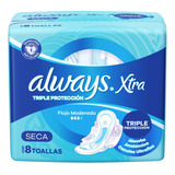 Always Xtra Triple Protección Seca Toallitas 8 Unidades