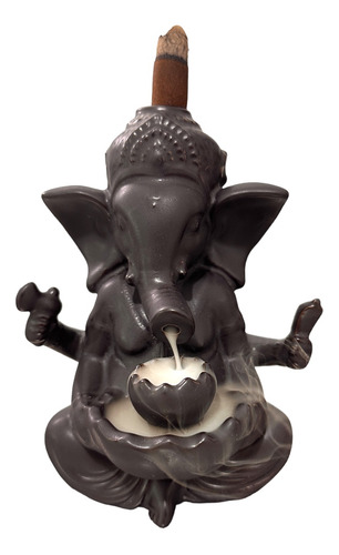 Porta Incenso Incensário Cascata Fumaça Ganesha