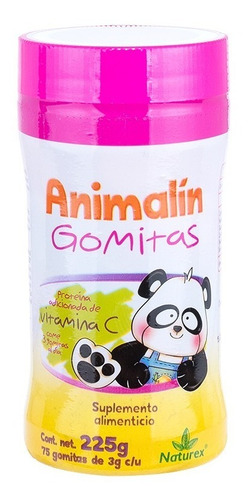 Animalin Gomitas (vitamina C) Naturex Frasco C/75 Gomitas 