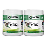 Alimento Nectar Colibri Picaflor Exzootix 300g X2 Unidades Color Verde