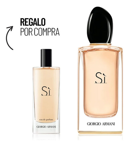 Kit Perfume Mujer Armani Sí Edp 100 Ml + Sí Edp 15 Ml