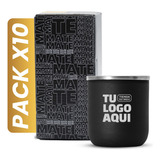 Mate De Acero Grabado Laser Logo Personalizado Por Mayor 