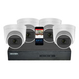 Camara Seguridad Kit Hikvision Dvr 7204 Full 1080 + 4 Domos
