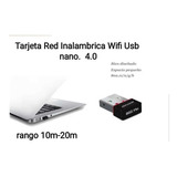 Tarjeta Red Inalambrica Wifi Usb Nano 20 Metros De Distancia