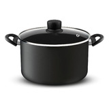 Olla Tefal Con Asas 24 Cm Teflon Antiadherente - Color Negro