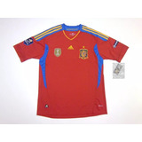 Camiseta Titular España 2011/2012 Parches Fifa Euro Respect 