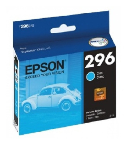 Cartucho Epson T296 Cyan Xp-431/xp-231 4ml T296220-al) /v /v