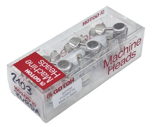 Gotoh (japon) Clavijas Guitarra 6 L Traba Niq #2103t Zurdo