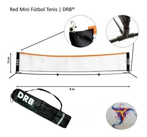 Set De Red Futbol Tenis 4 Mts Con Balon Lynx