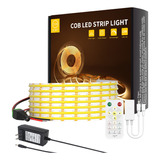 Kit De Tiras De Luces Led Cob De 10 M Con Controlador Bt 312