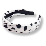 Diadema Rigido Nudo Estampado Dalmata Colores Varios