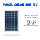 Panel Solar Policristalino 20w 12v